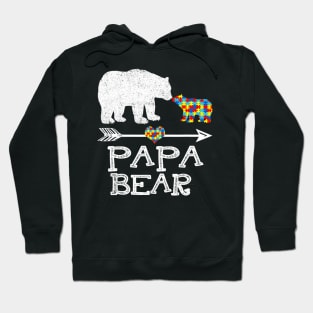 Bear Autism Puzzle Awareness Papa Bears Father Day Hoodie